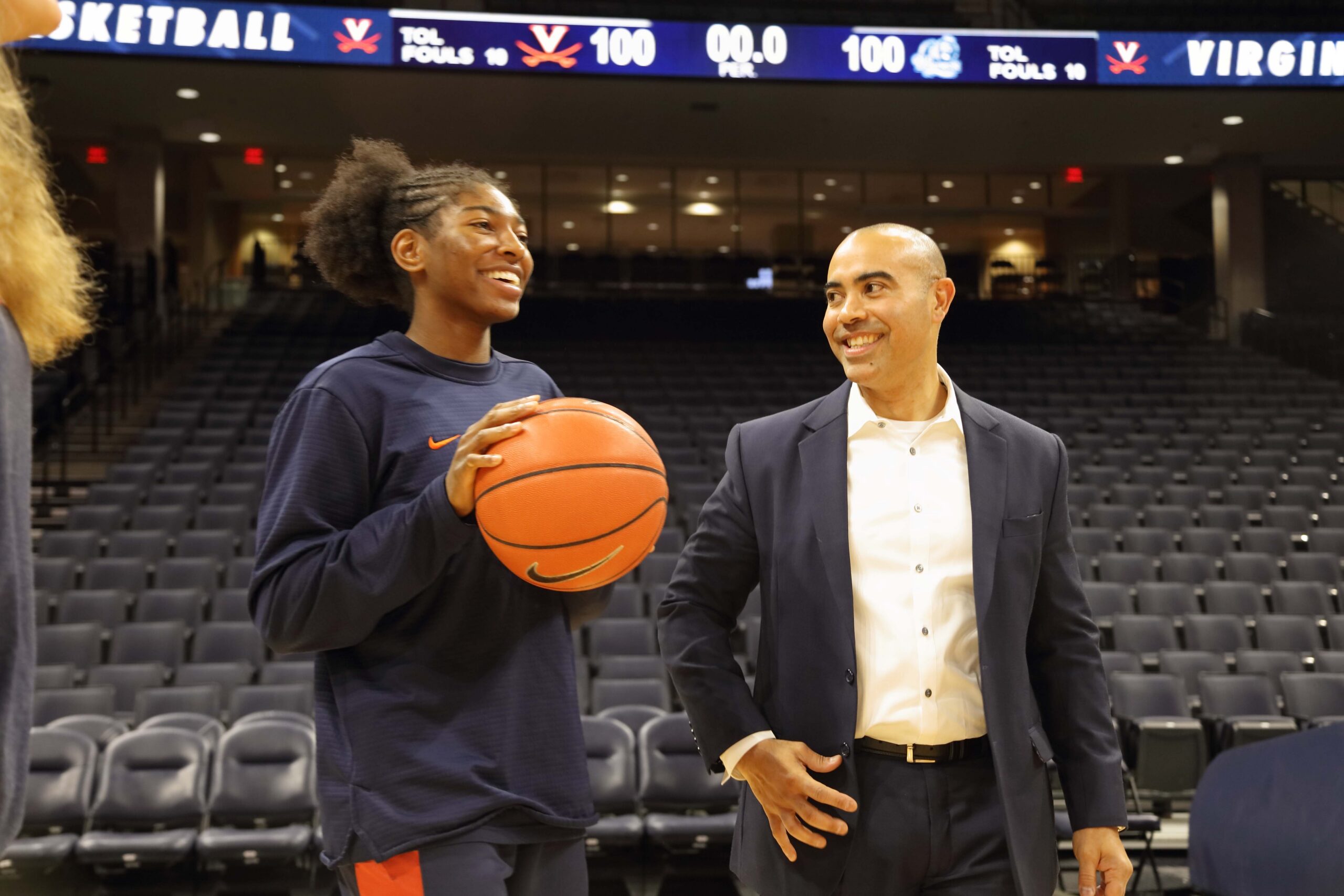 Dean Solomon coaches the women's basketball team.
