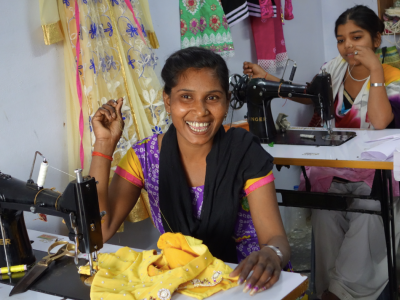 A Stitch in Time: Batten Student Leads Venture to Empower Women in Village in India