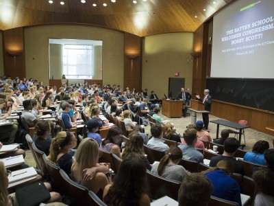 Congressman Bobby Scott Briefs Students On Rare Area Of Bipartisan Opportunity