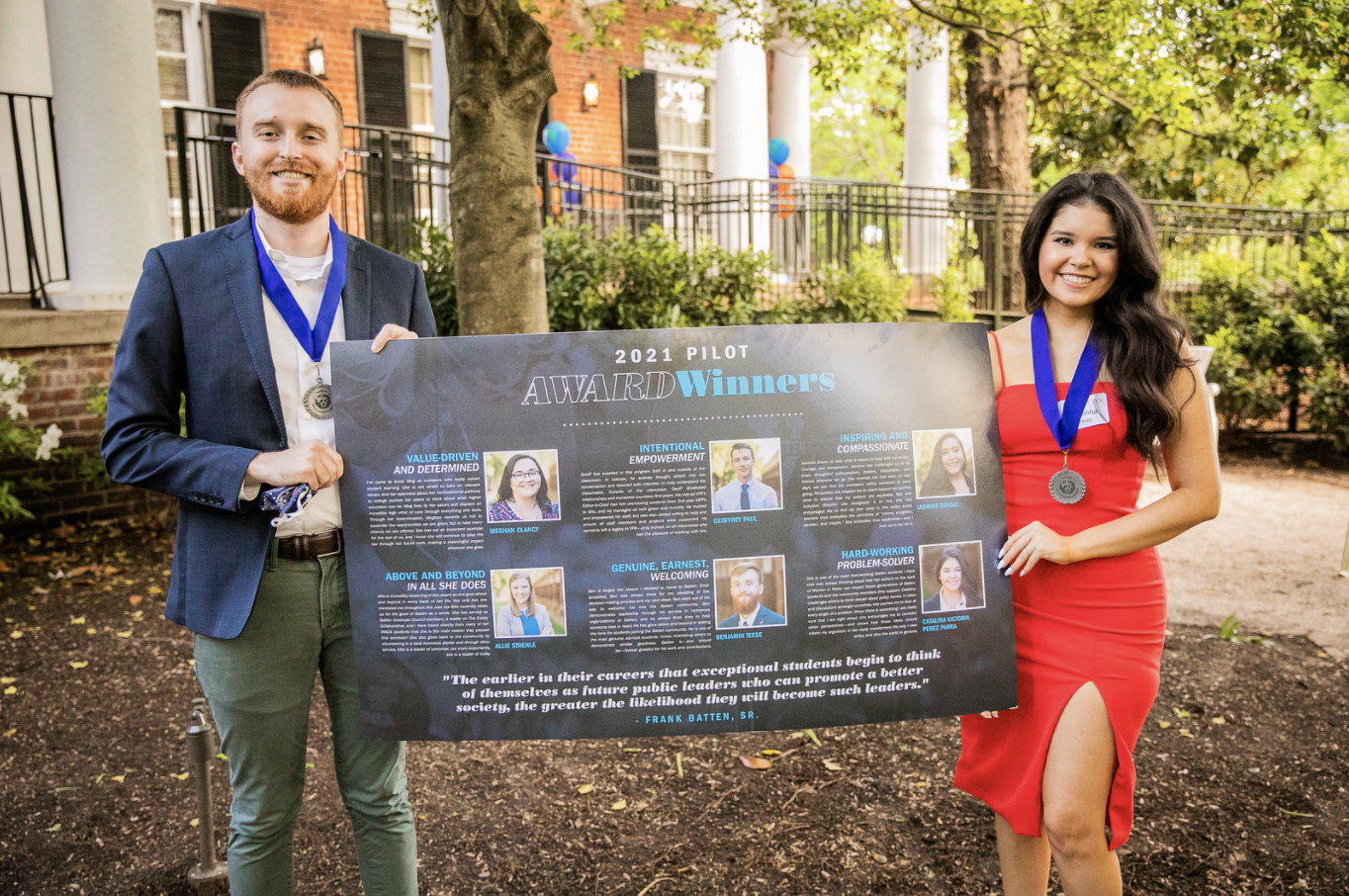 Pilot Award recipients Benjamin Teese and Catalina Perez Parra. (John Robinson Photography)