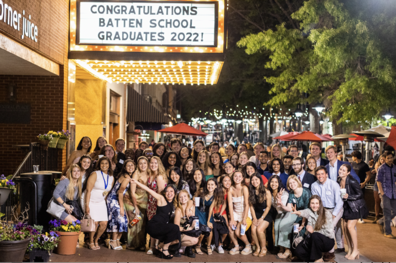 Batten's Class of 2022 celebrate the winners of this year's Pilot and Legacy Awards during the school's signature Finals Fête gala at the Paramount Theater in Charlottesville.