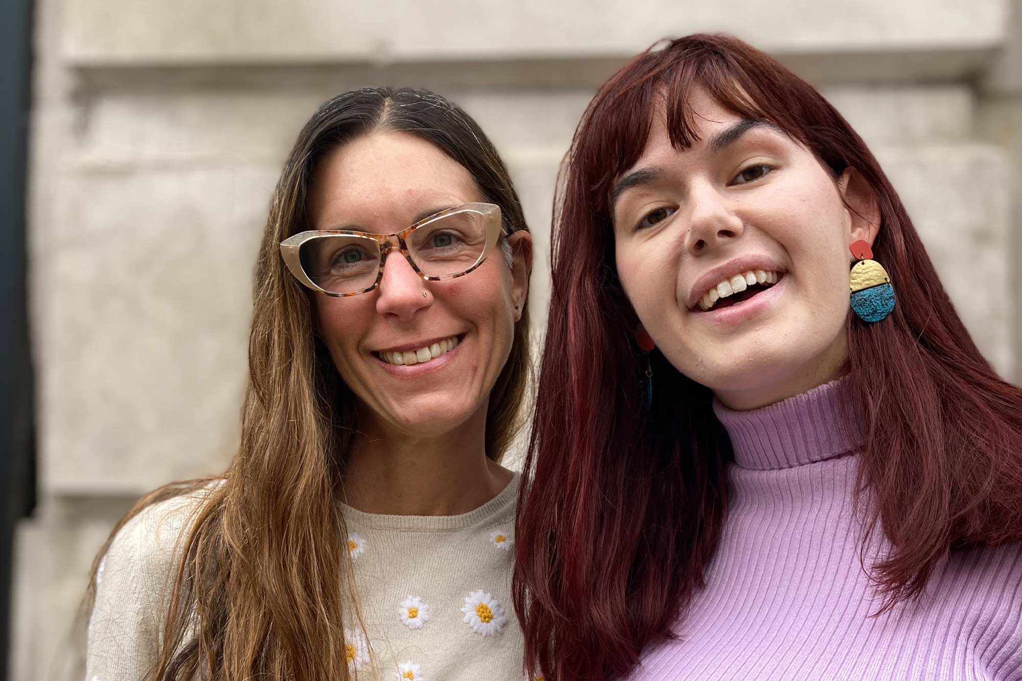 Professor Lucy Bassett and UVA alumna Maya Ewart 