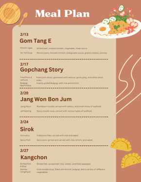 Meal Plan