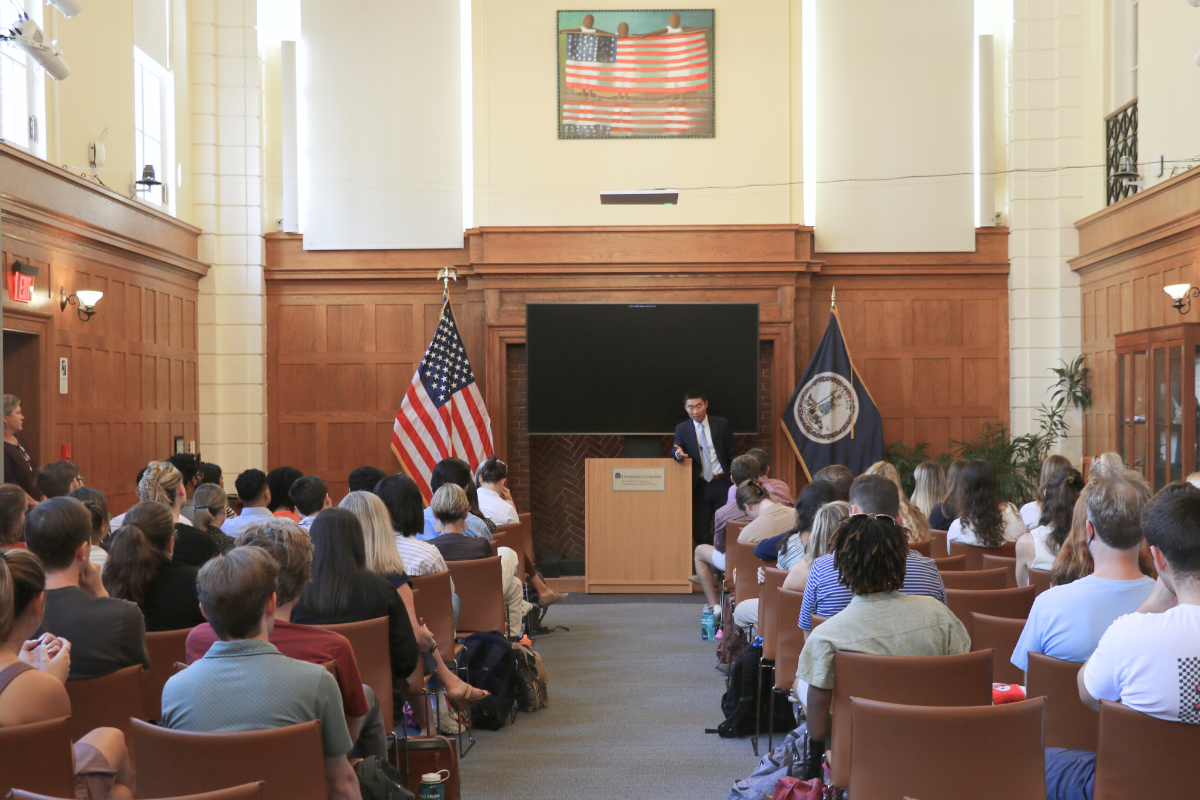 A speaker event in the Great Hall