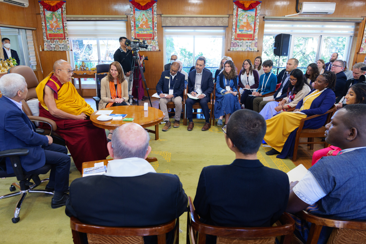 group with Dalai Lama