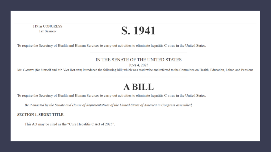 An image of the Senate Bill titled