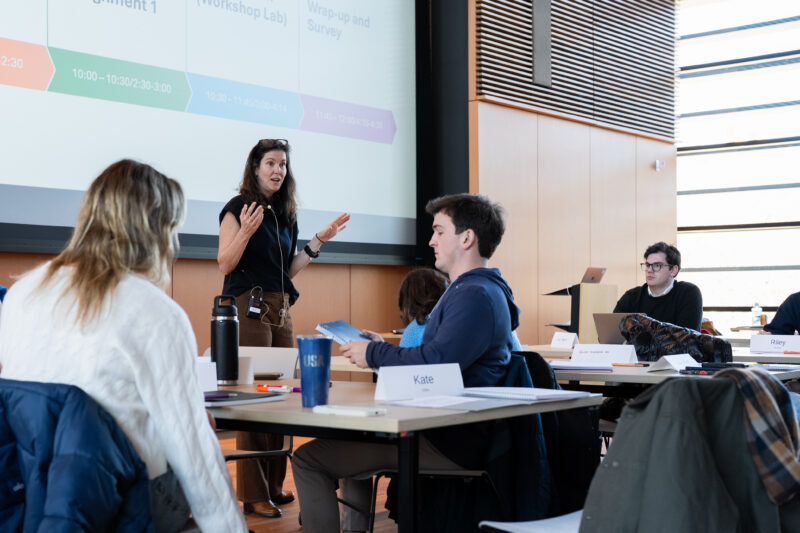 professor gelsdorf teaching classroom