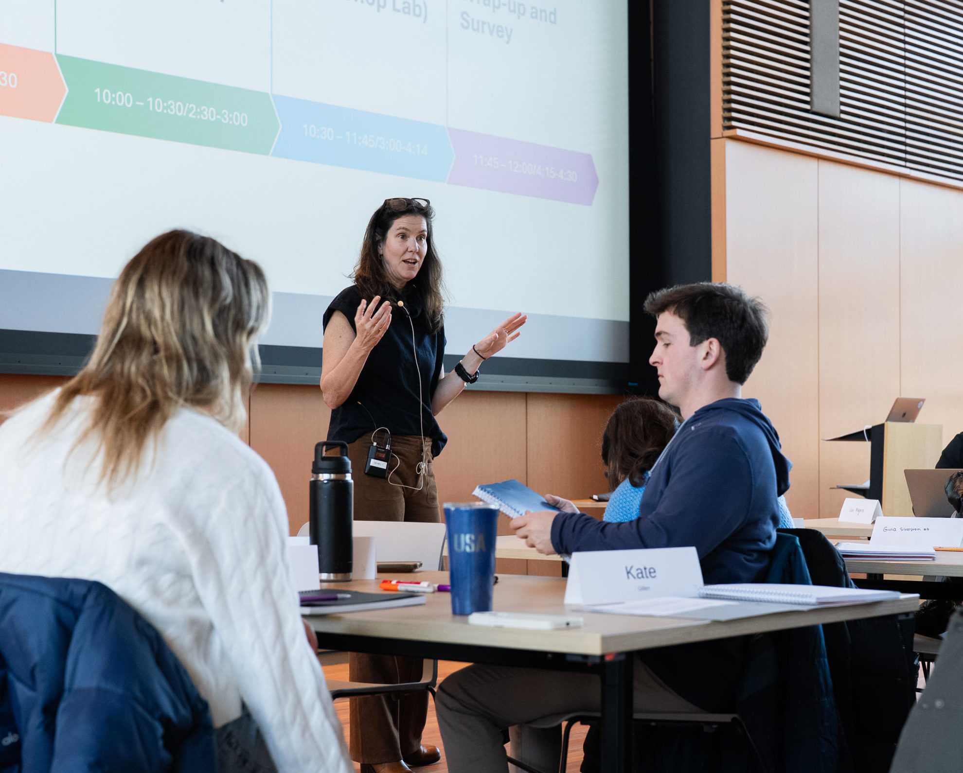 professor gelsdorf teaching classroom