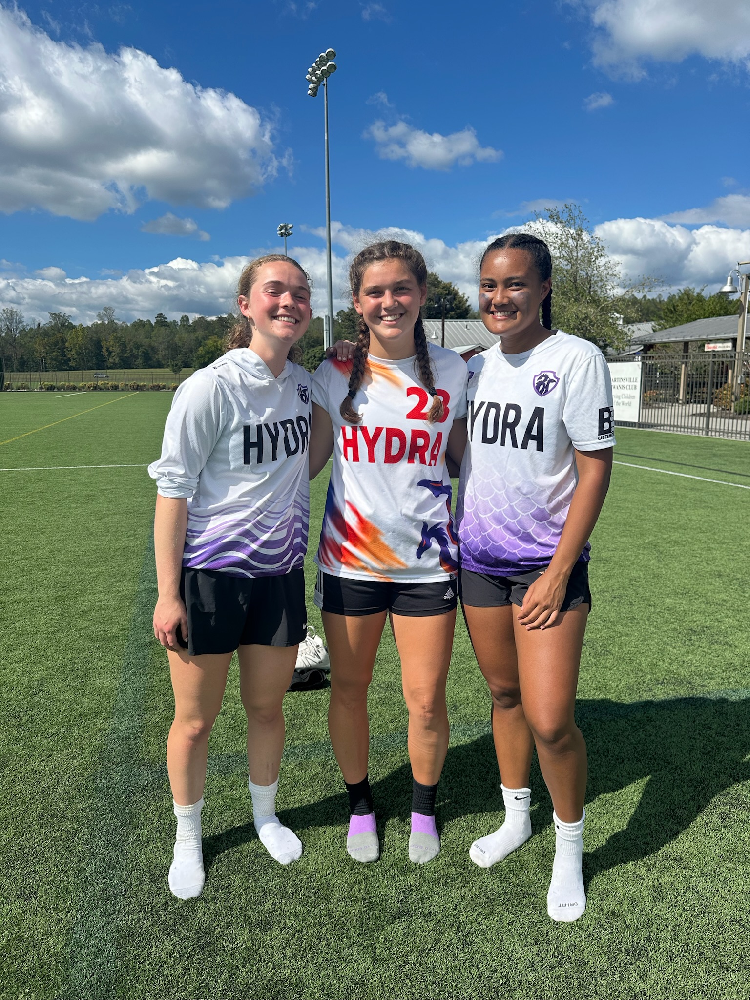 UVA Hydra Team captains pose for a picture after practice